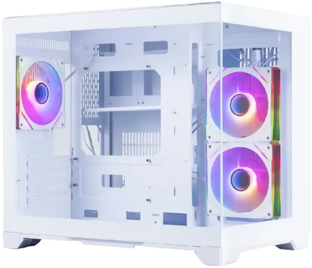 Компьютерный корпус 1STPLAYER MEGAVIEW MV6-TP ARGB White (MV6-TP-WH-2FC7R-W-1FC7-W) купить! 