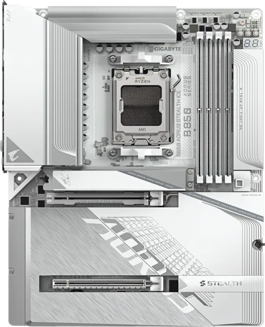 Материнская плата Gigabyte B850 AORUS STEALTH ICE купить! 
