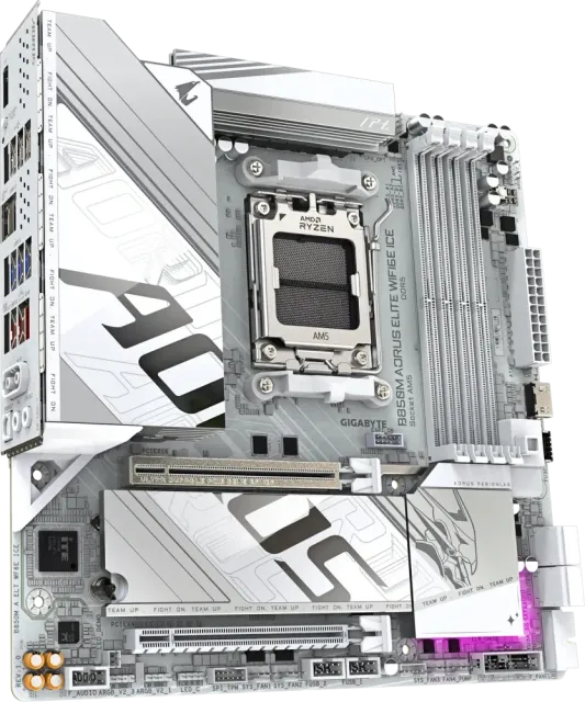 Материнская плата Gigabyte B850M AORUS ELITE WIFI6E ICE купить! 
