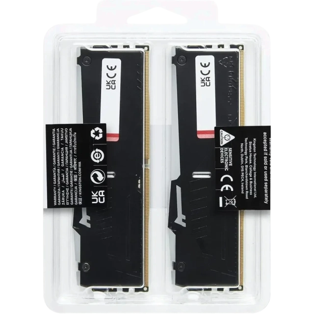 Оперативная память DDR5 16 Gb 5600 MHz Kingston FURY Beast RGB AMD Black (KF556C36BBEAK2-16) купить! 