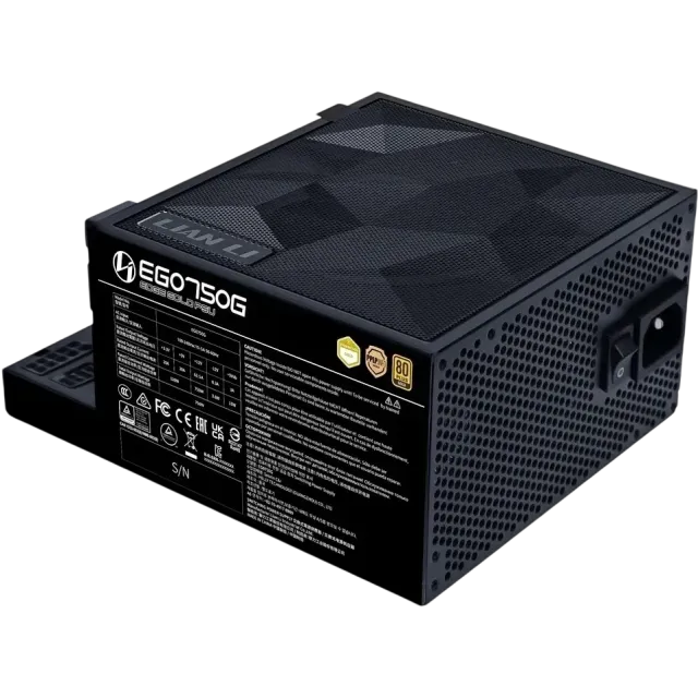 Блок питания Lian Li 750W EG0750G Black (G9P.EG0750G.B000.RU) 16 Pin (PCIe 5.1 Connector Cable Details) купить! 
