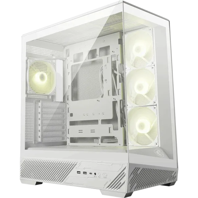 Компьютерный корпус MSI MAG PANO 130R PZ ARGB TG Reverse Blade Fan White (306-7G32W21-HH9) купить! 