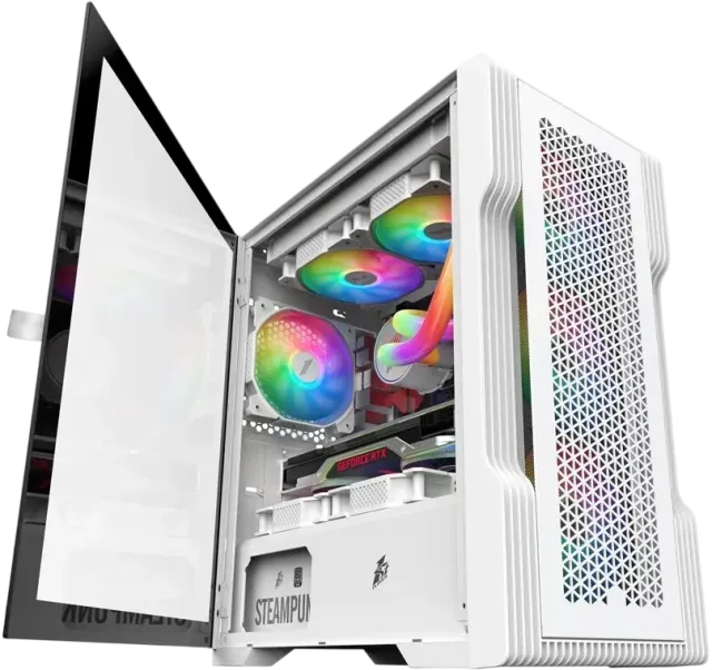 Компьютерный корпус 1STPLAYER TRILOBITE T3 ARGB White (FP_T3-WH-4F2-W(AP)) купить! 