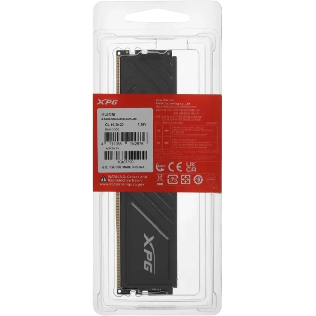 Оперативная память 32 Gb 3200 MHz ADATA XPG GAMMIX D35 RGB Black (AX4U320032G16A-SBKD35) купить! 