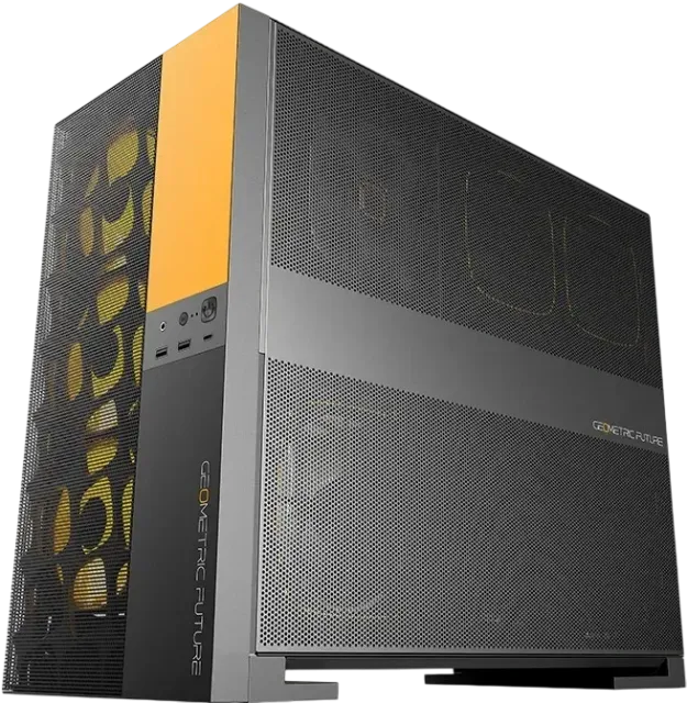 Компьютерный корпус Geometric Future Model 5 Vent Black Yellow (1AM5VTBY00100) (GF_M5-VENT-YB) купить! 