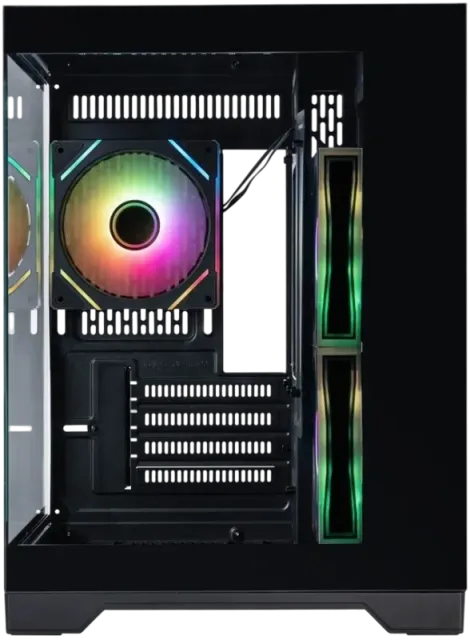 Компьютерный корпус 1STPLAYER MEGAVIEW MV5-TP ARGB Black (MV5-TP-BK-2FC7R-1FC7) купить! 