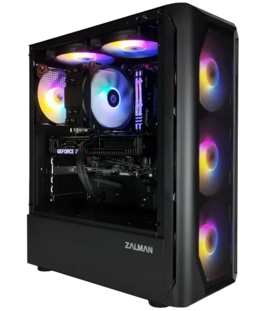 Игровой компьютер 991687 (Ryzen 5 9600X 3.9 ГГц/AMD B650/32 ГБ 6.0 ГГц/1024 SSD/RTX 5060 Ti 8 ГБ/Wi-Fi/650W/Zalman N4) - купить по выгодной цене!