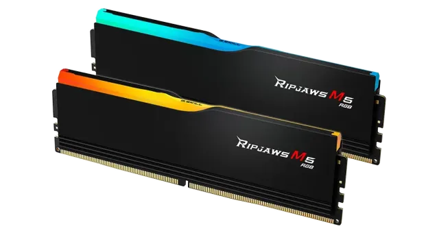 Оперативная память DDR5 32 Gb 6000 MHz G.Skill RIPJAWS M5 RGB Black (F5-6000J3040F16GX2-RM5RK) купить! 