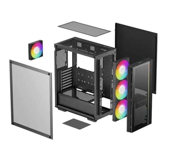 Компьютерный корпус Deepcool MATREXX 55 V4 RGB Black (R-MATREXX55-BKADA4-G-4) купить! 