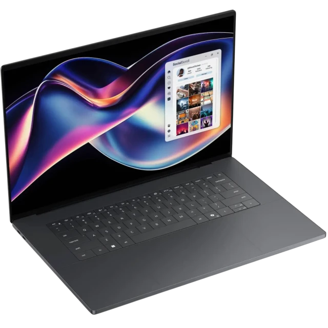 Ноутбук Dell XPS 16 DA16260 (Core Ultra X7 358H (16 ядер, 16 потоков 1.5-4.8GHz)/16" 3200x2000, OLED, сенсорный/32Gb/1Tb SSD/Intel Graphics/Win 11 Home) Graphite - фото