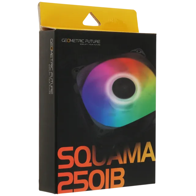 Вентилятор для корпуса Geometric Future Squama 2501B 5V ARGB Black (1F2501B112000) (GF_SQM-2501B-SP) купить! 