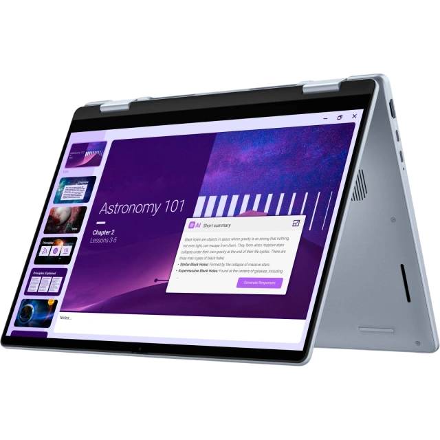 Ноутбук Dell 14 Plus 2-in-1 DB04250 (Ultra 7 256V/14" 1920x1200 Touch/16Gb/1Tb SSD/Win 11 Home) Ice Blue - фото