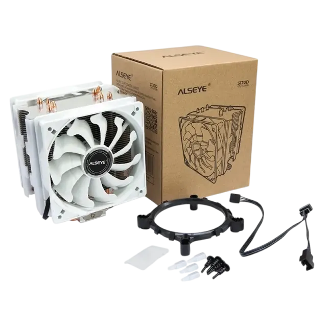 Кулер для процессора ALSEYE Universal White S120D-W PWM купить! 