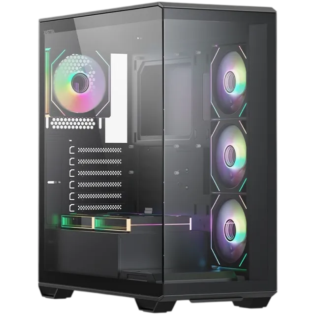 Компьютерный корпус XASTRA Q600 6ARGB-C10-UC Black (Q600-6FM12A-C10-UC) купить! 