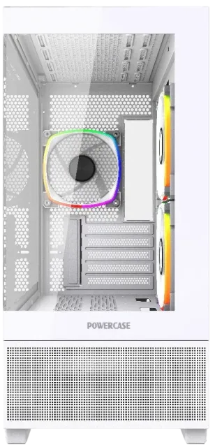 Компьютерный корпус Powercase Vision Micro M3W TG ARGB White (CVMMW-A3) купить! 