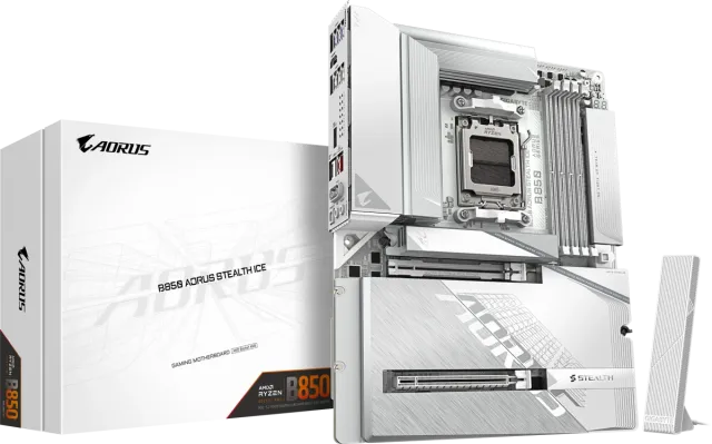 Материнская плата Gigabyte B850 AORUS STEALTH ICE купить! 
