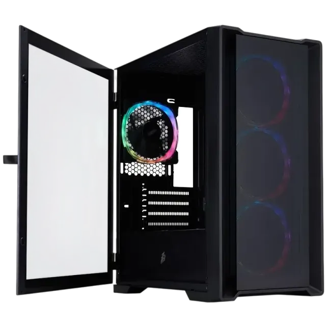 Компьютерный корпус 1STPLAYER TRILOBITE T4-G GLASS ARGB Black (T4-G-BK-4FS7) купить! 
