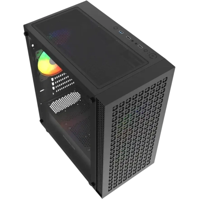 Компьютерный корпус Powercase Mistral Micro EM18 TG ARGB Black (CMMEM18B-A3) купить! 