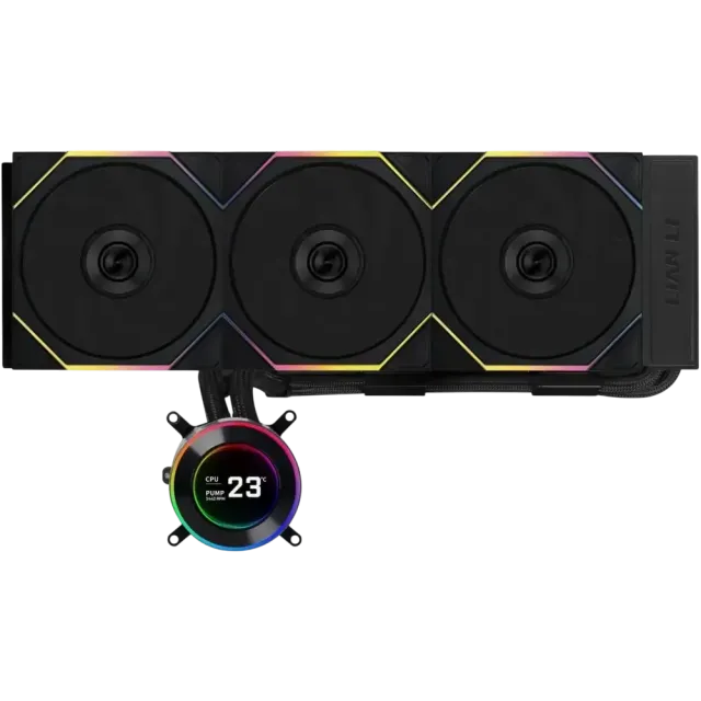 Система водяного охлаждения Lian Li HydroShift II LCD-C 360TL GHS2LCD36TB ARGB Black (G89.GHS2LCD36TB.R0) купить! 