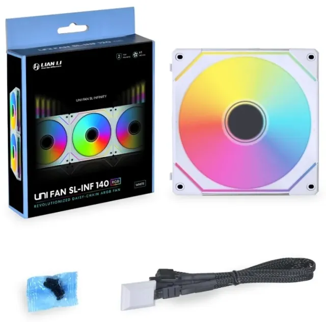 Вентилятор для корпуса Lian Li UNI FAN SL-INF 140 UF-SLIN140-1W ARGB White (G99.14SLIN1W.R0) купить! 