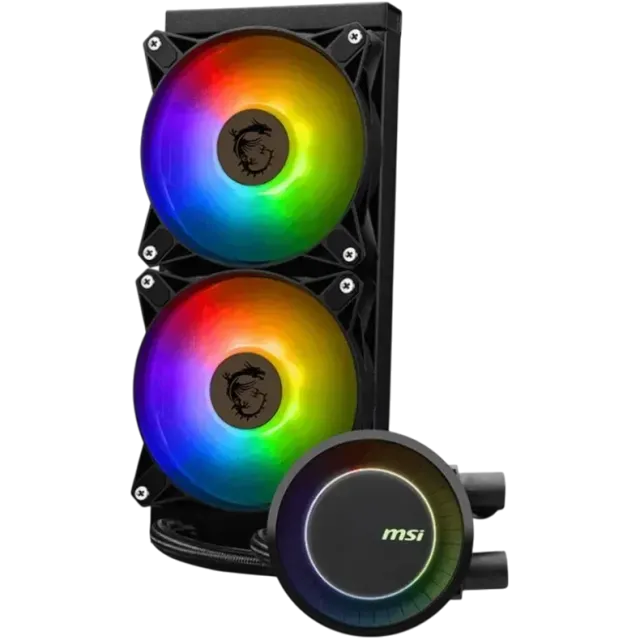 Система водяного охлаждения MSI MAG CORELIQUID E240 ARGB Black (306-7ZW5E17-C24) купить! 