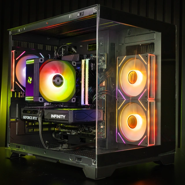 Игровой компьютер 995450 (Core i5-13400 2.5 ГГц/Intel B760/16 ГБ DDR4 3.2 ГГц/512 ГБSSD /RTX 5060 Ti 16 ГБ/Wi-Fi/650W/1STPLAYER MEGAVIEW MV6-TP ARGB Black) - купить по выгодной цене!