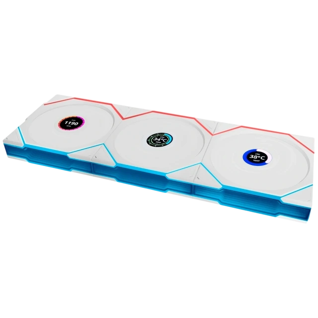 Комплект вентиляторов для корпуса Lian Li UNI FAN TL WIRELESS LCD 120 Reverse Blade White (G99.12RTLLCD1W3W.R0) купить! 