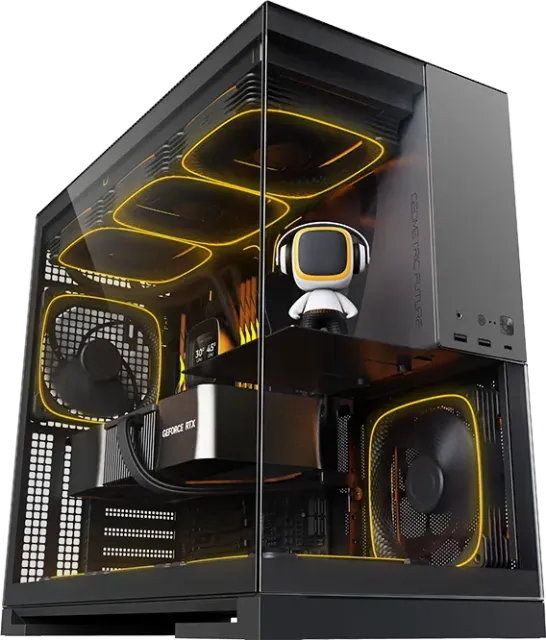 Компьютерный корпус Geometric Future Model 5 Black Gray (1AM5WKBK00100) (GF_M5-GB) купить! 