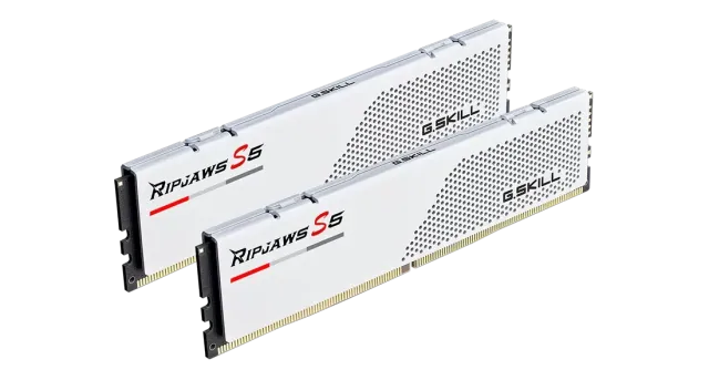 Оперативная память DDR5 64 Gb 6000 MHz G.Skill RIPJAWS S5 White (F5-6000J3040G32GX2-RS5W) купить! 