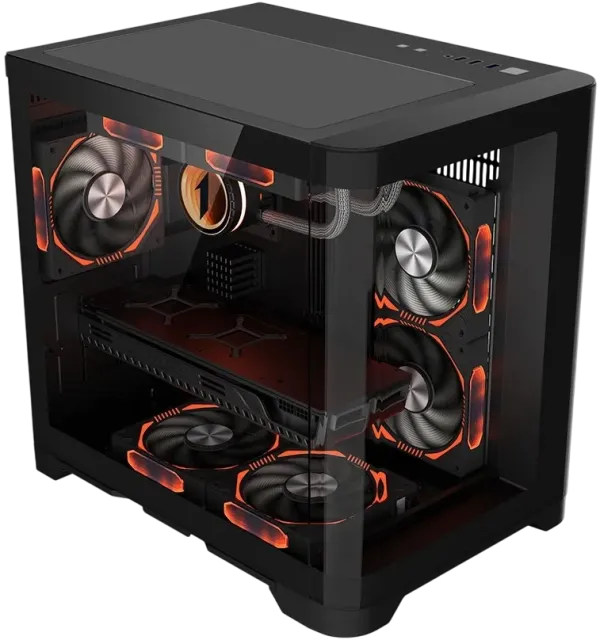 Компьютерный корпус 1STPLAYER UVIEW UV5 Black (UV5-BK) купить! 