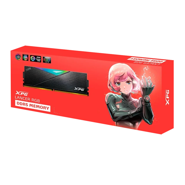 Оперативная память DDR5 64 ГБ 6000 МГц ADATA XPG LANCER RGB Black (AX5U6000C3032G-DCLARBK) модулей 2 шт. купить! 