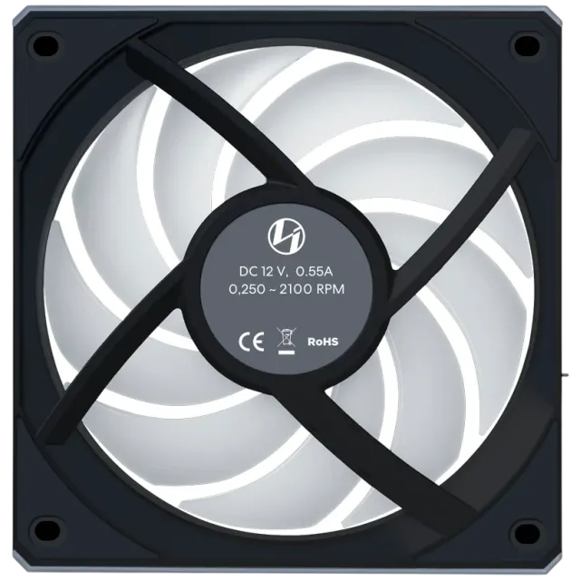 Вентилятор для корпуса Lian Li UNI FAN CL WIRELESS 120 Reverse Blade 12RCL1W1B ARGB Black (G99.12RCL1W1B.R0) купить! 