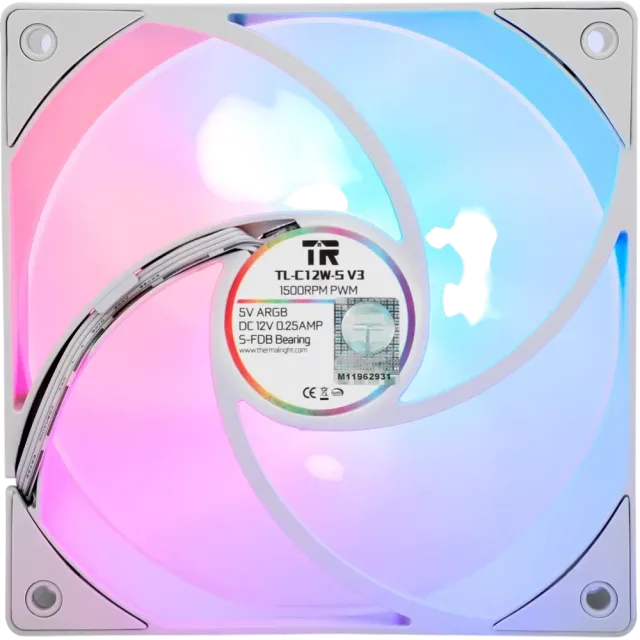Комплект вентиляторов для корпуса Thermalright TL-C12W-S V3 ARGB White (TRTLC12WSV3.3P) купить! 