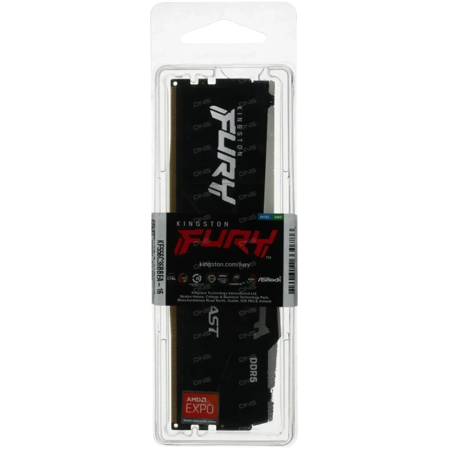 Оперативная память 16 Gb 5600 MHz Kingston FURY Beast RGB Black (KF556C36BBEA-16) купить! 