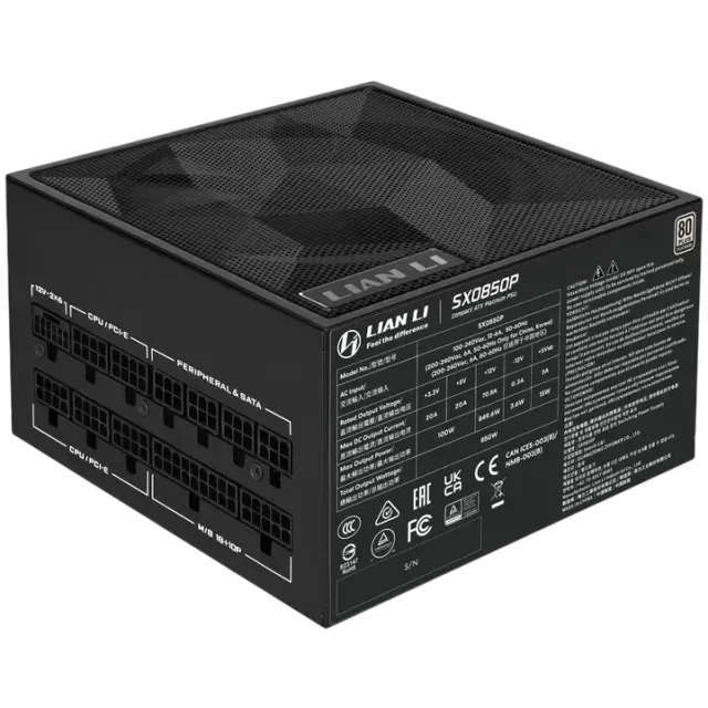 Блок питания Lian Li 850W SX0850P Black (G9P.SX0850P.B000.RU) 16 Pin (PCIe 5.1 Connector Cable Details) купить! 