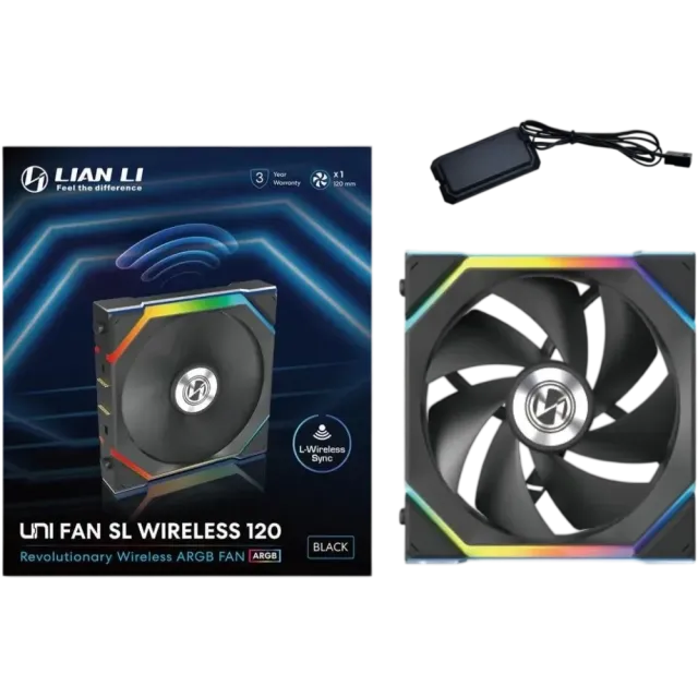 Вентилятор для корпуса Lian Li UNI FAN SL WIRELESS 120 ARGB Black 12SL1W1B (G99.12SL1W1B.R0) купить! 