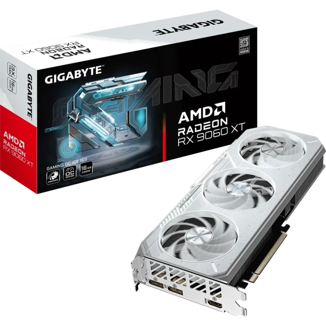 Видеокарта Gigabyte AMD Radeon RX 9060 XT GAMING OC ICE (GV-R906XGAMINGOCICE-16GD) купить! 
