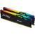 Оперативная память DDR5 16 Gb 5600 MHz Kingston FURY Beast RGB AMD Black (KF556C36BBEAK2-16) купить! 