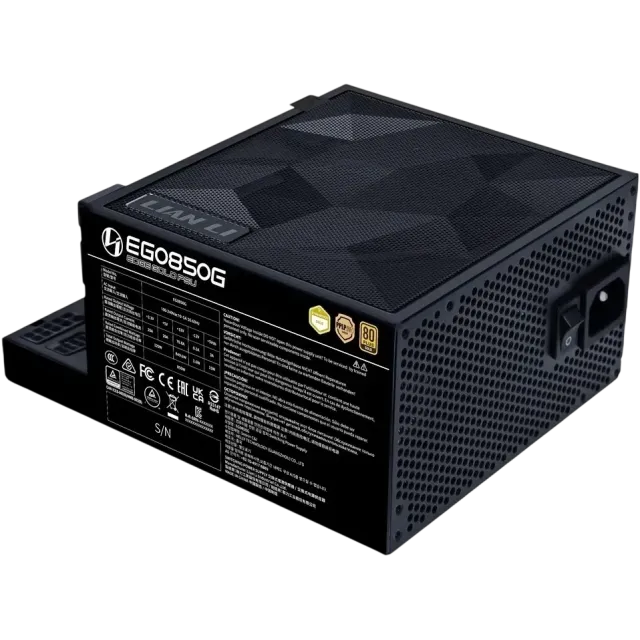 Блок питания Lian Li 850W EG0850G Black (G9P.EG0850G.B000.RU) 16 Pin (PCIe 5.0 Connector Cable Details) купить! 
