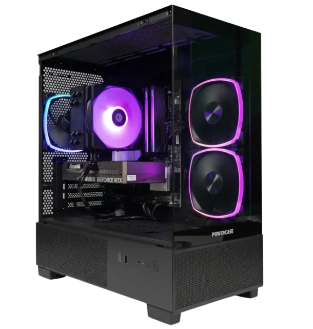 Игровой компьютер 992596 (Ryzen 5 7600X3D 4.1 ГГц/AMD B650/32 ГБ DDR5 6 ГГц/1024 ГБ SSD/RTX 5060 Ti 16 ГБ/Wi-Fi/650W/Powercase Vision Micro M3B TG ARGB Black) - купить по выгодной цене!
