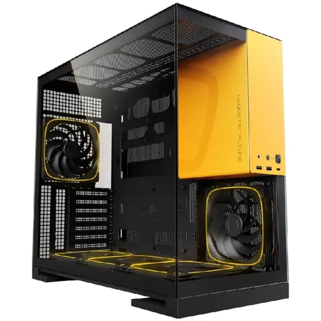 Компьютерный корпус Geometric Future Model 5 ARGB Black Yellow with fans (1AM5WKBY01100) купить! 