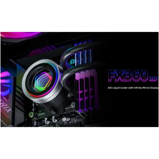 Система жидкостного охлаждения для процессора ID-Cooling FX360 INFINITY ARGB Black купить! 