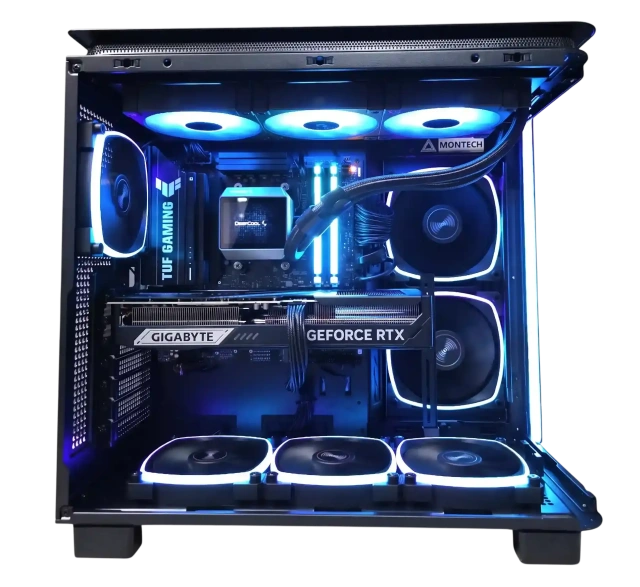 Игровой компьютер 992938 (Ryzen 9 9900X 4.4 ГГц/AMD X870/32 ГБ DDR5 6.0 ГГц/1024 ГБ SSD/RTX 5060 Ti 16 ГБ/Wi-Fi/850W/Montech KING 95 PRO ARGB Black) - купить по выгодной цене!