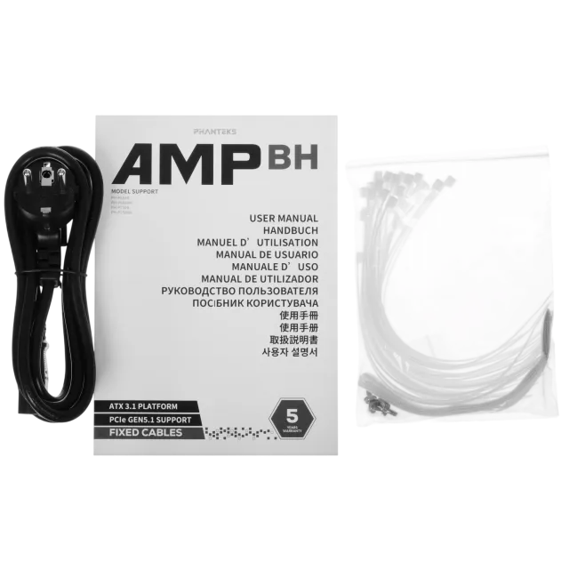 Блок питания PHANTEKS 650 AMP BH White (PH-P650BM_WT01) 16 Pin (PCIe 5.1 Connector Cable Details) купить! 