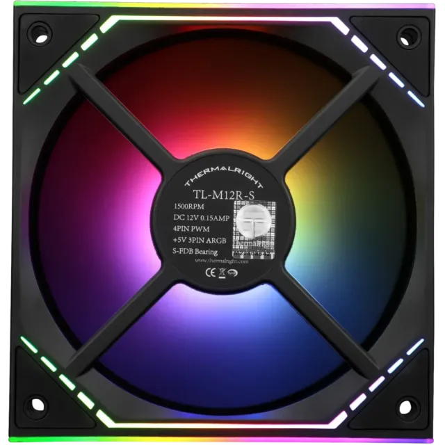 Вентилятор для корпуса Thermalright TL-M12R-S Reverse ARGB Black (TRTLM12RS) купить! 