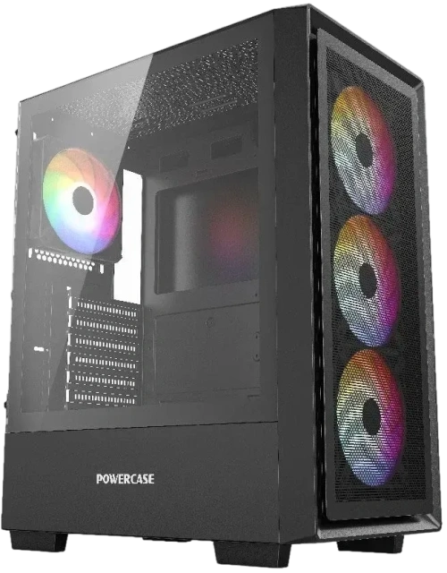 Компьютерный корпус Powercase Mistral AY4B ARGB TG Black (CMAYB-A4) купить! 