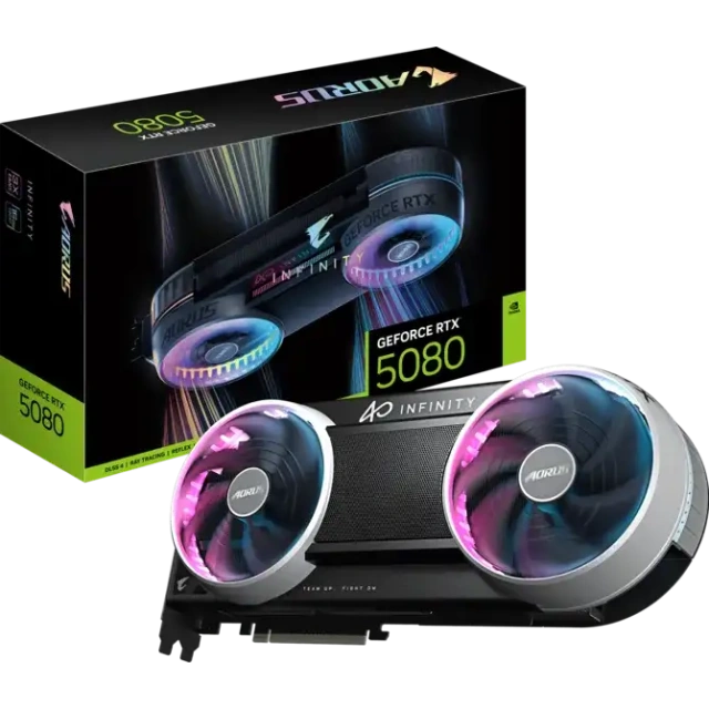 Видеокарта GIGABYTE GeForce RTX 5080 AORUS INFINITY (GV-N5080AORUS IF-16GD) купить! 
