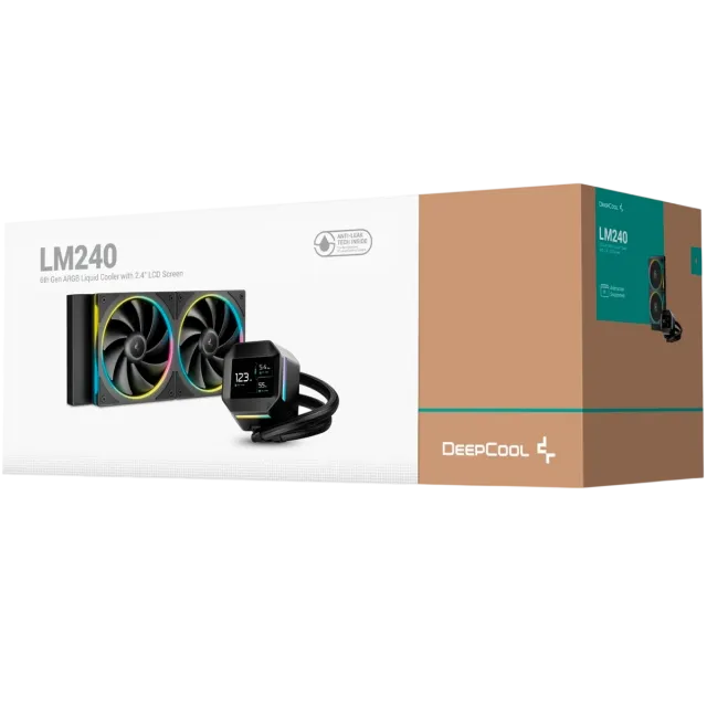Система жидкостного охлаждения для процессора Deepcool LM240 ARGB Black купить! 