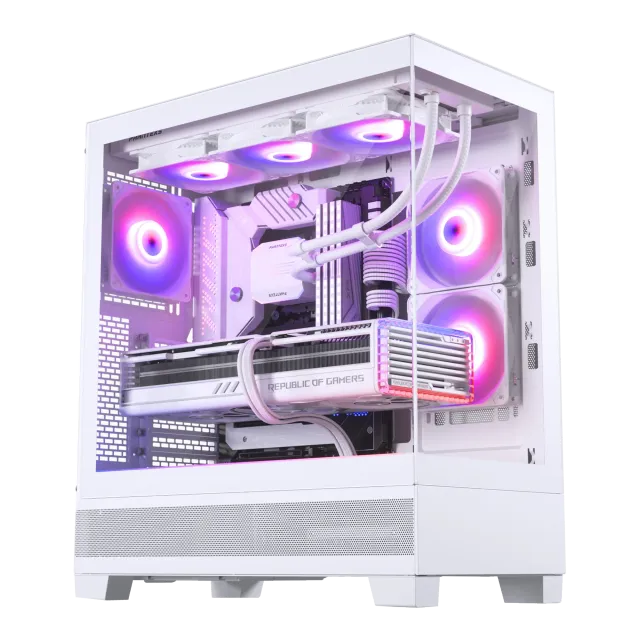 Игровой компьютер 990088 (Core i7-13700KF 3.4 ГГц/Intel Z790/32 ГБ DDR5 6 ГГц/1024 ГБ SSD/RTX 5070 12 ГБ/Wi-Fi/850W/Phanteks 523 XT View ARGB TG White) - купить по выгодной цене!