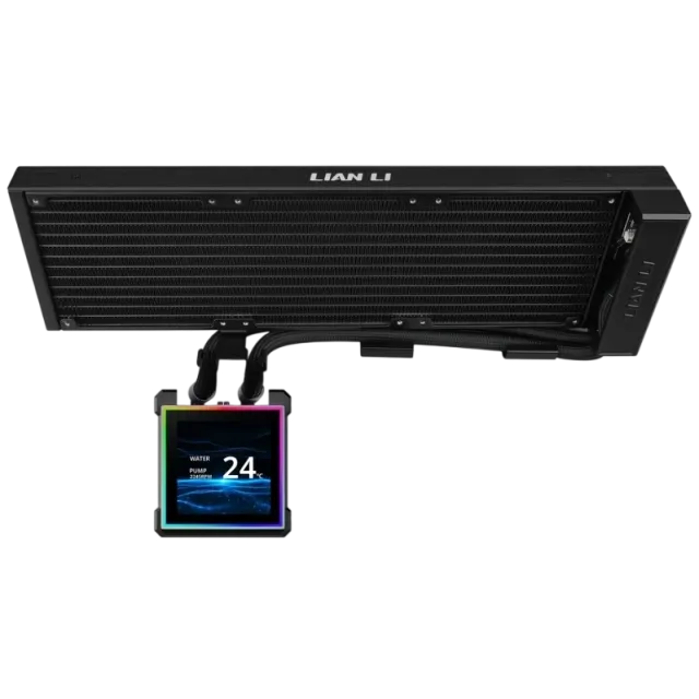 Система жидкостного охлаждения для процессора Lian Li HydroShift II LCD-S 360N (GHS2LCDS36NB) Black (G89.GHS2LCDS36NB.R0) купить! 